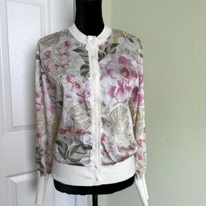 Ted Baker Irreen Woven Floral Front Cardigan